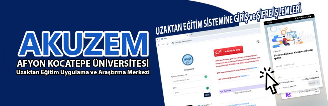 Accessing the Distance Education System and Managing Passwords